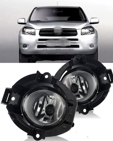 car oem style directly replacement fog lamp lights w/bulb+switch+wire+bezel/1set for 2006 2007 2008 toyota rav4
